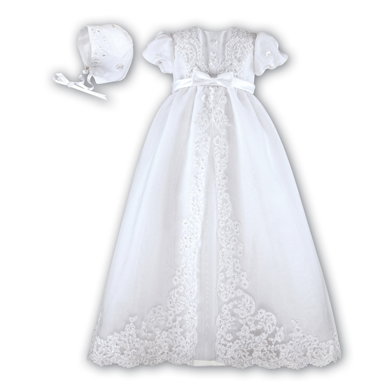 Sarah Louise Christening Gown & Bonnet - 1165